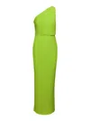 Solace London Green One Shoulder Maxi Dress