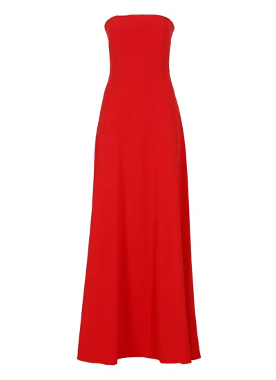 Solace London Helena Maxi Dress In Red