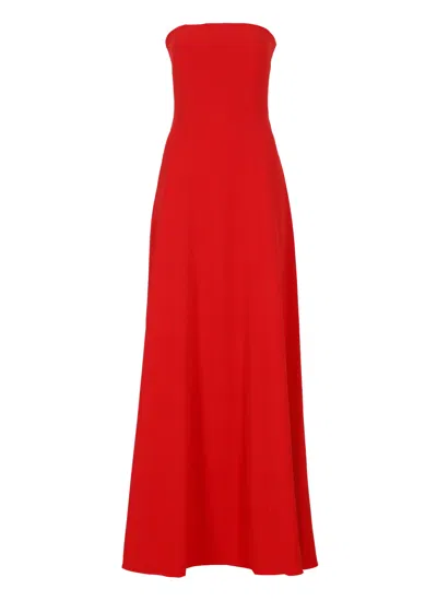 Solace London Helena Maxi Dress In Red