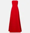 Solace London Helena Strapless Gown In Red