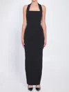 Solace London Illona Crepe Halterneck Gown In Black