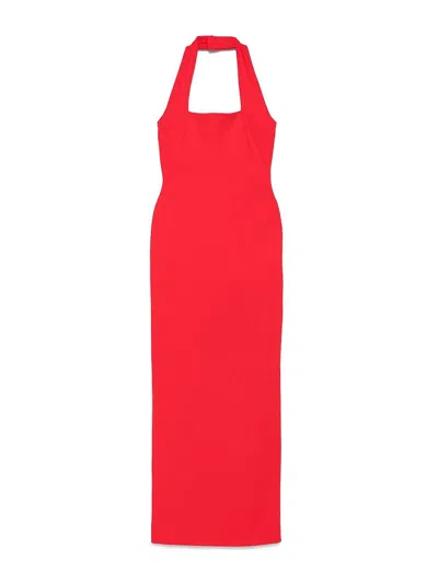 SOLACE LONDON VESTIDO LARGO - ROJO