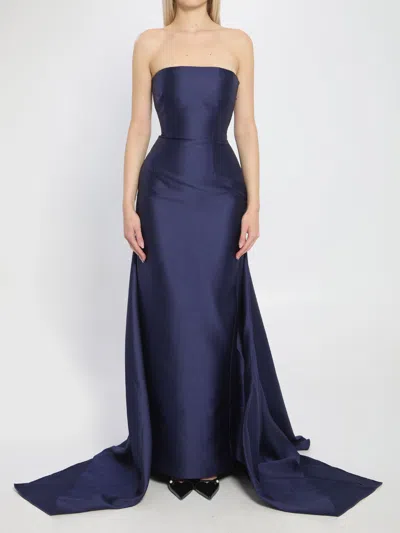 Solace London Imani Maxi Dress In Blue