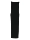 Solace London Imogen Boat-neck Maxi Dress In Black