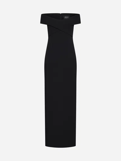 Solace London Ines Maxi Dress In Black