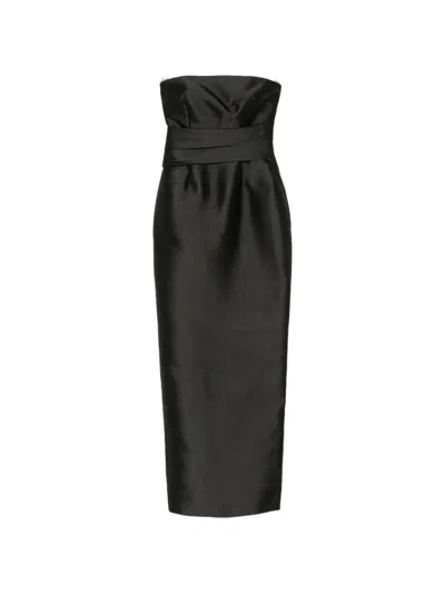 Solace London Ingrid Maxi Dress In Black
