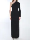 Solace London Joana Long Dress In Black