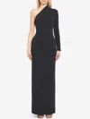 Solace London Joana Long Dress In Black
