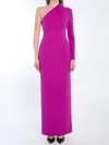 Solace London Joana Long Dress In Purple