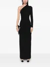 Solace London Joana Long Dress In ブラック