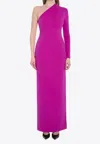 Solace London Joana Long Dress In Purple