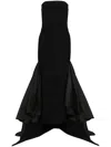 Solace London Jodi Crepe Maxi Dress In Black