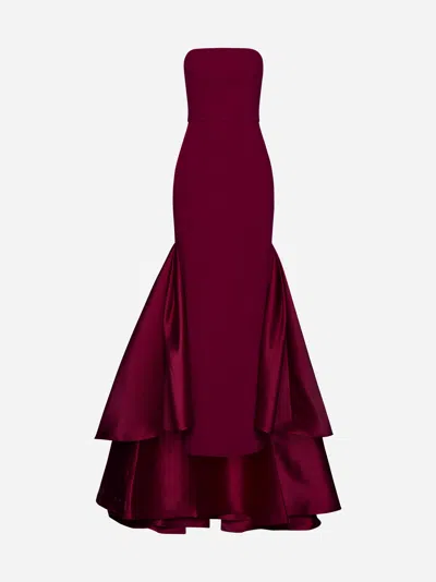 Solace London Jodi Maxi Dress In Fuchsia