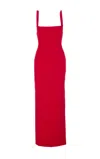 Solace London Joni Maxi Dress In Red