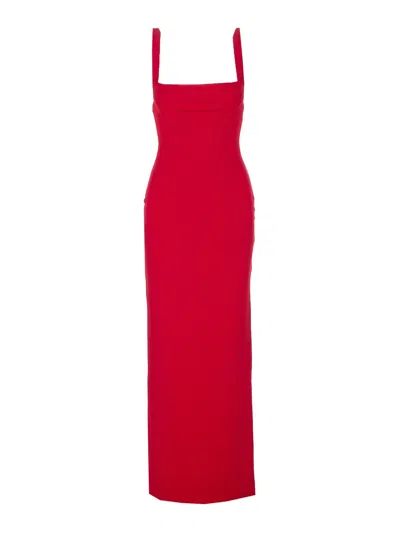 Solace London Joni Maxi Dress In Red