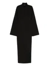 Solace London Josefine Long-sleeve Maxi Dress In Black