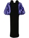 Solace London Long Karina Dress In Black