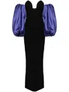 Solace London Long Karina Dress In Black