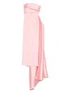 Solace London Kinsley Draped-satin Gown In Pink