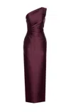 Solace London Kira Maxi Dress In Burgundy