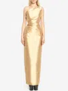 Solace London Kira Midi Dress In Gold