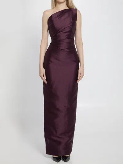 Solace London Kira Maxi Dress In Purple