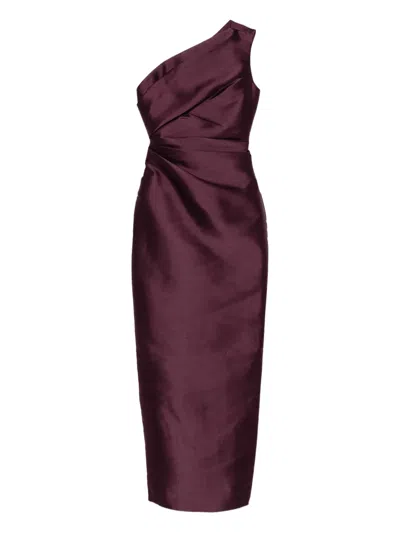 SOLACE LONDON KIRA ONE-SHOULDER MAXI DRESS