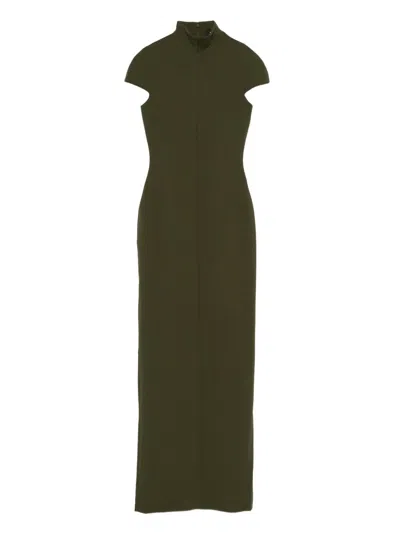 Solace London Lang Maxi Dress In Green