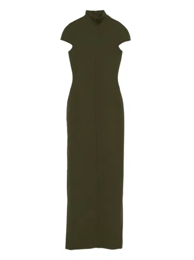 Solace London Lang Maxi Dress In Green
