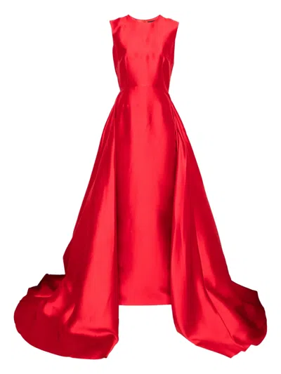 Solace London Larsen Maxi Dress In Red