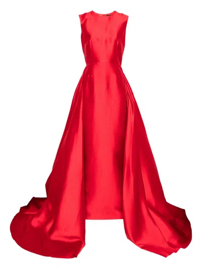 Solace London Larsen Maxi Dress In Red