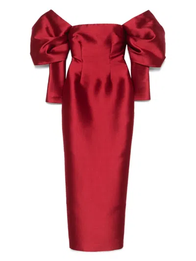 Solace London Laylah Maxi Dress In Red