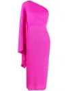 Solace London Lenna Midi Dress In Pink