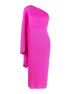 Solace London Lenna Midi Dress In Pink