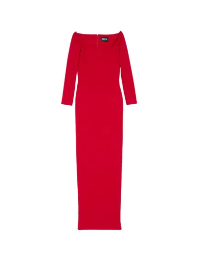 Solace London Lolita Maxi Dress In Red
