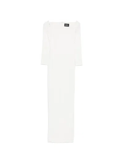 Solace London Lolita Twisted Maxi Dress In White