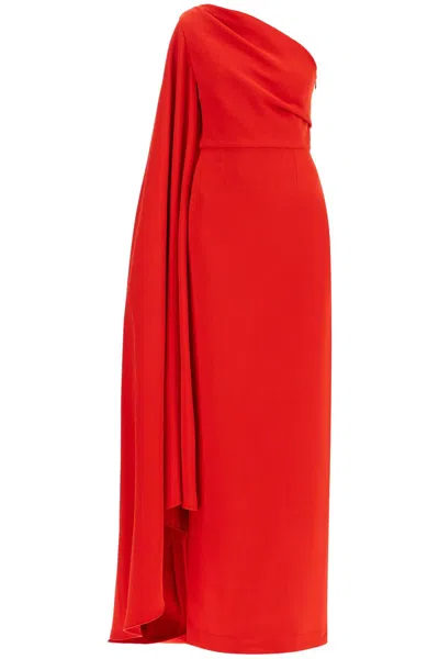 Solace London Daria Maxi Dress In Red