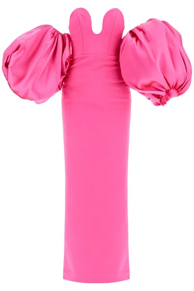 Solace London Long Karina Dress Women In Pink