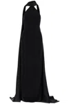 Solace London Long Ophelia Dress In Black