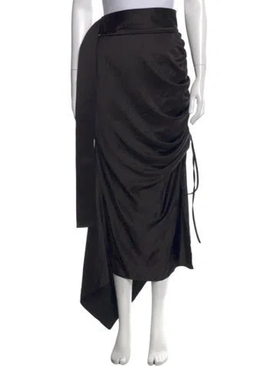 Pre-owned Solace London Long Skirt In Black