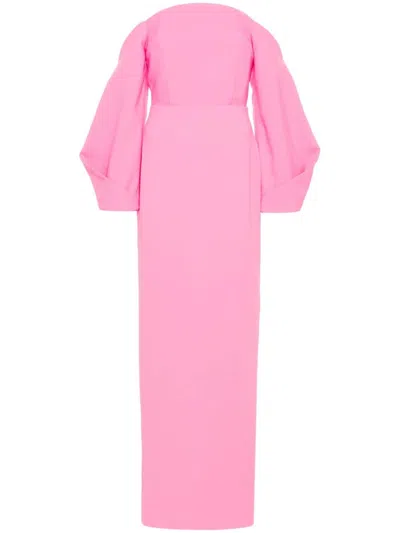 Solace London Lotta Maxi Dress In Pink