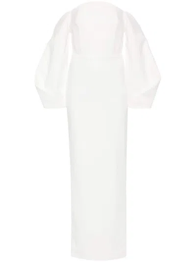 Solace London Lotta Maxi Dress In White