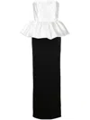 Solace London Maddison Strapless Dress In Schwarz