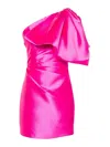 Solace London 'marcela' One-shoulder In Fucsia