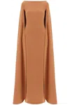 SOLACE LONDON SOLACE LONDON MAXI DRESS SADIE WITH CAPE SLEEVES