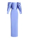 Solace London Melina Maxi Dress In Púrpura