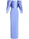 Solace London Melina Maxi Dress In Violet