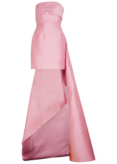 Solace London Meyer Pink Satin Mini Dress