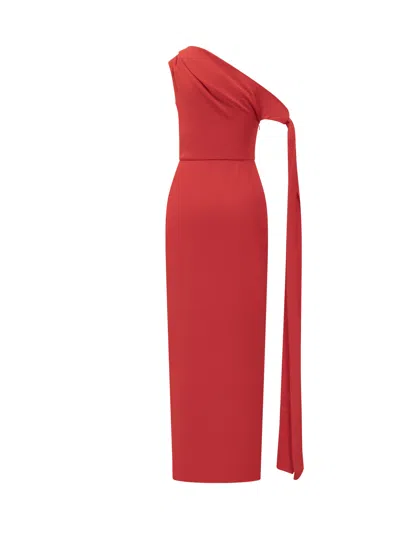 Solace London Mini Suit Dress In Red