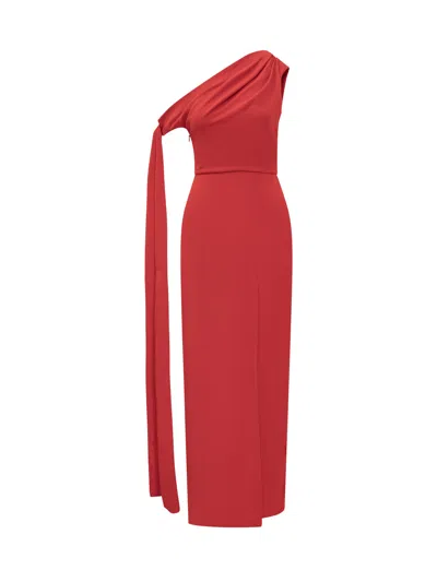 Solace London Mini Suit Dress In Red